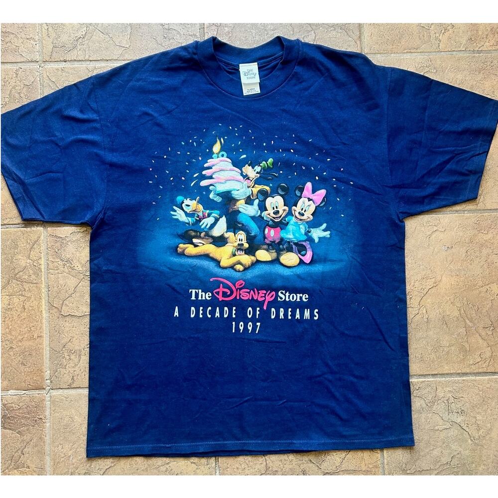 Vintage Disney Store 1997 Anniversary T-Shirt  XL